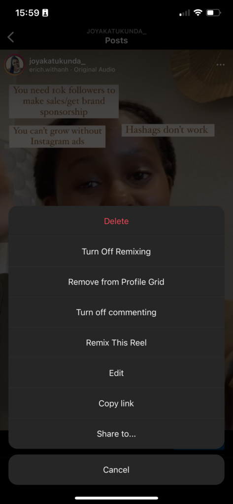 download Instagram reels video without watermark