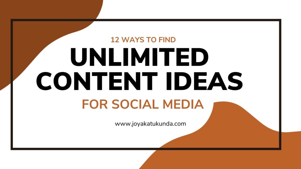 content ideas for social media